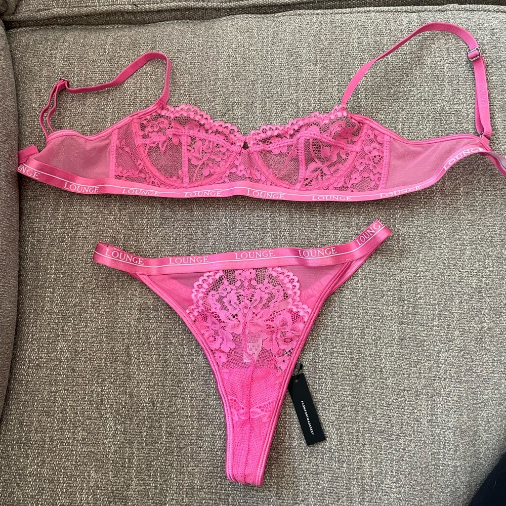Lounge underwear - bra and thong set!